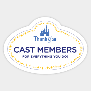 Thank You, Cast Members - Pocket Placement Sticker